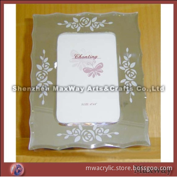 Etched Acrylic Glass Photo Frame
